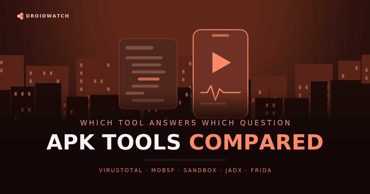 APK Analysis Tools Compared: Services and Toolkits